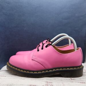 Dr Martens 31009 Thrift Pink Smooth Leather Oxford Shoes Size 8